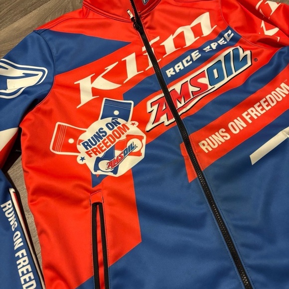 Klim Red and Blue Racing Jacket - Picture 2 of 4